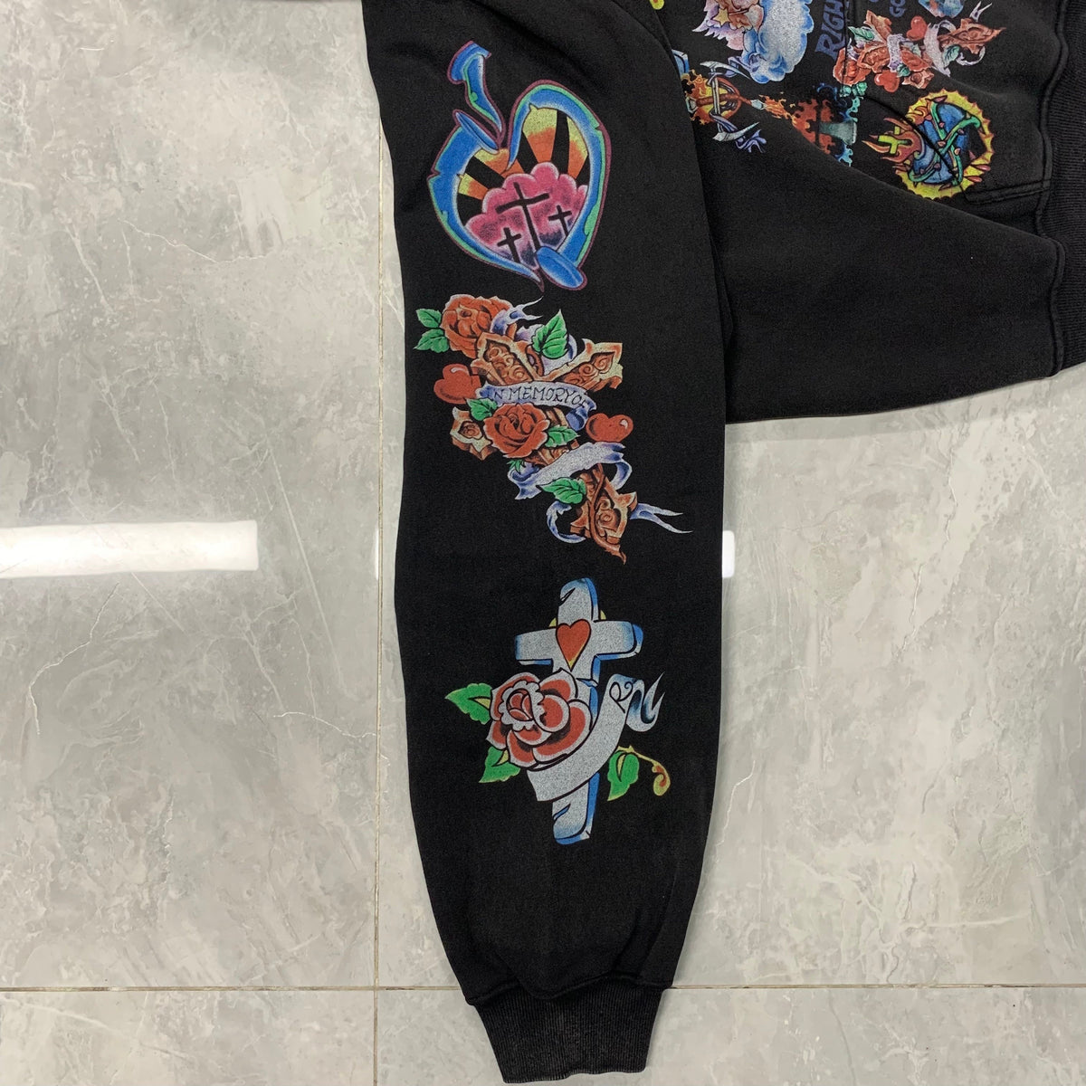 Righteous Risen King Zip Up Hoodie black