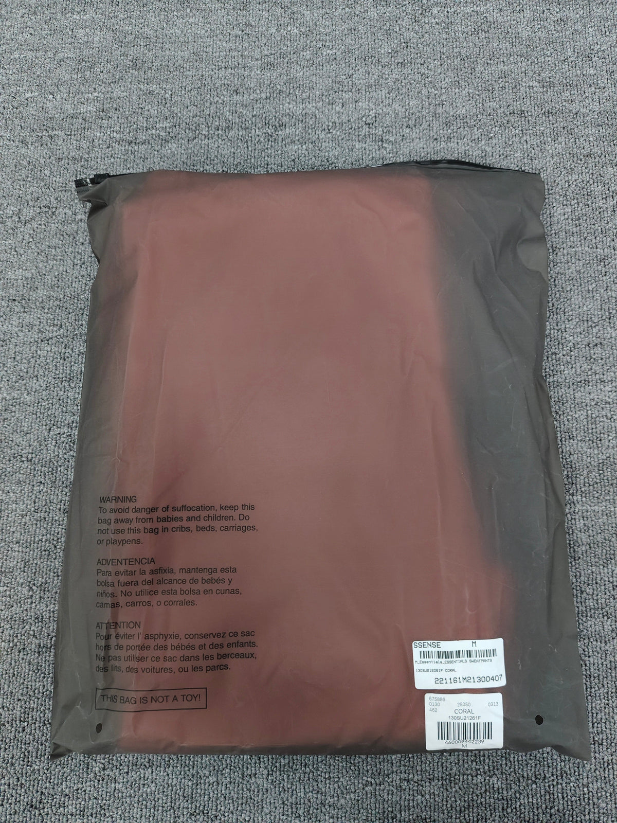 Fear of God Essentials sweatpants 'Coral'