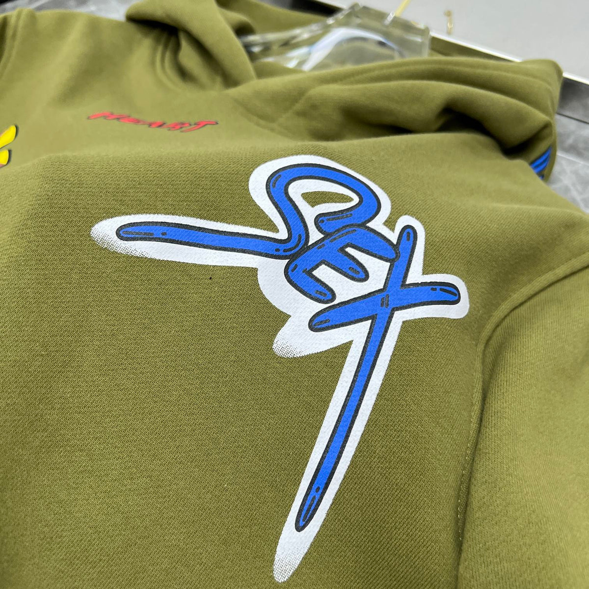Chrome hearts sage green hoodie