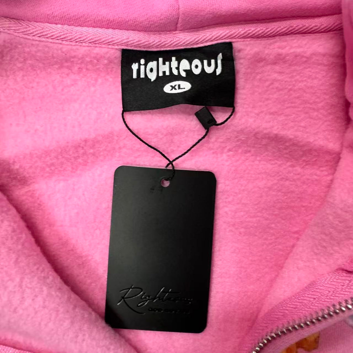Righteous Risen King Zip Up Hoodie pink