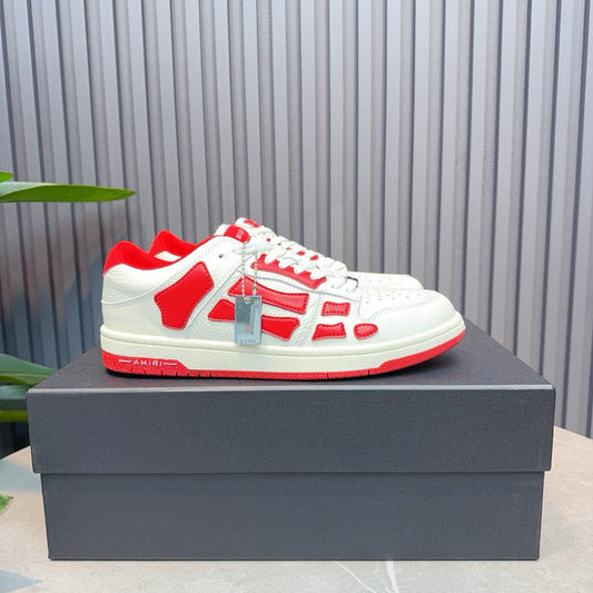 Amiri Skel Top Low 'red  white '