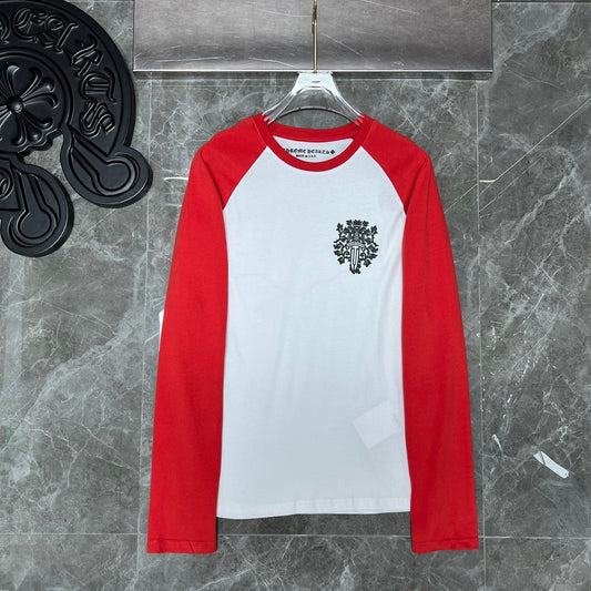 White and red  chrome hearts longsleave