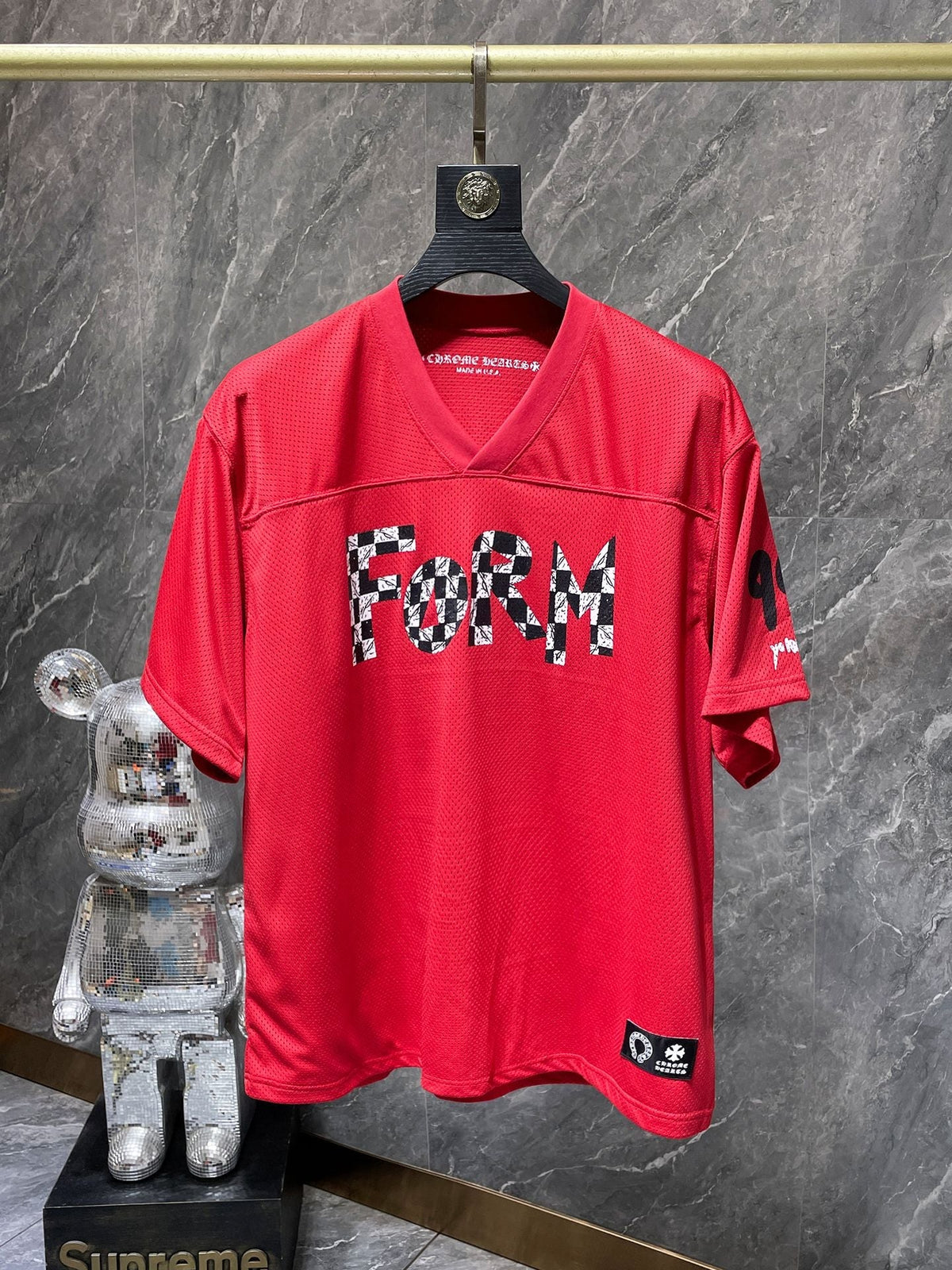 Green chrome hearts longsleave jersey red