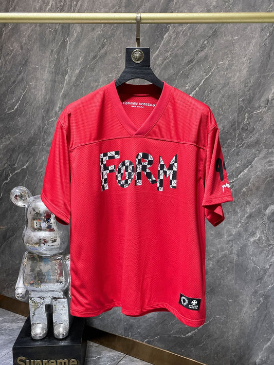 Green chrome hearts longsleave jersey red