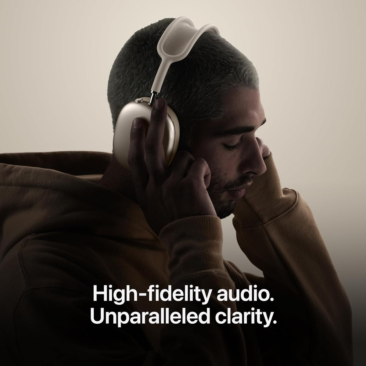 Apple AirPods Max 2 Wireless Over-Ear Headphones, Active Noise Cancellation, Adaptive Audio, Personalized Spatial Audio, Bluetooth Headphones starlight
