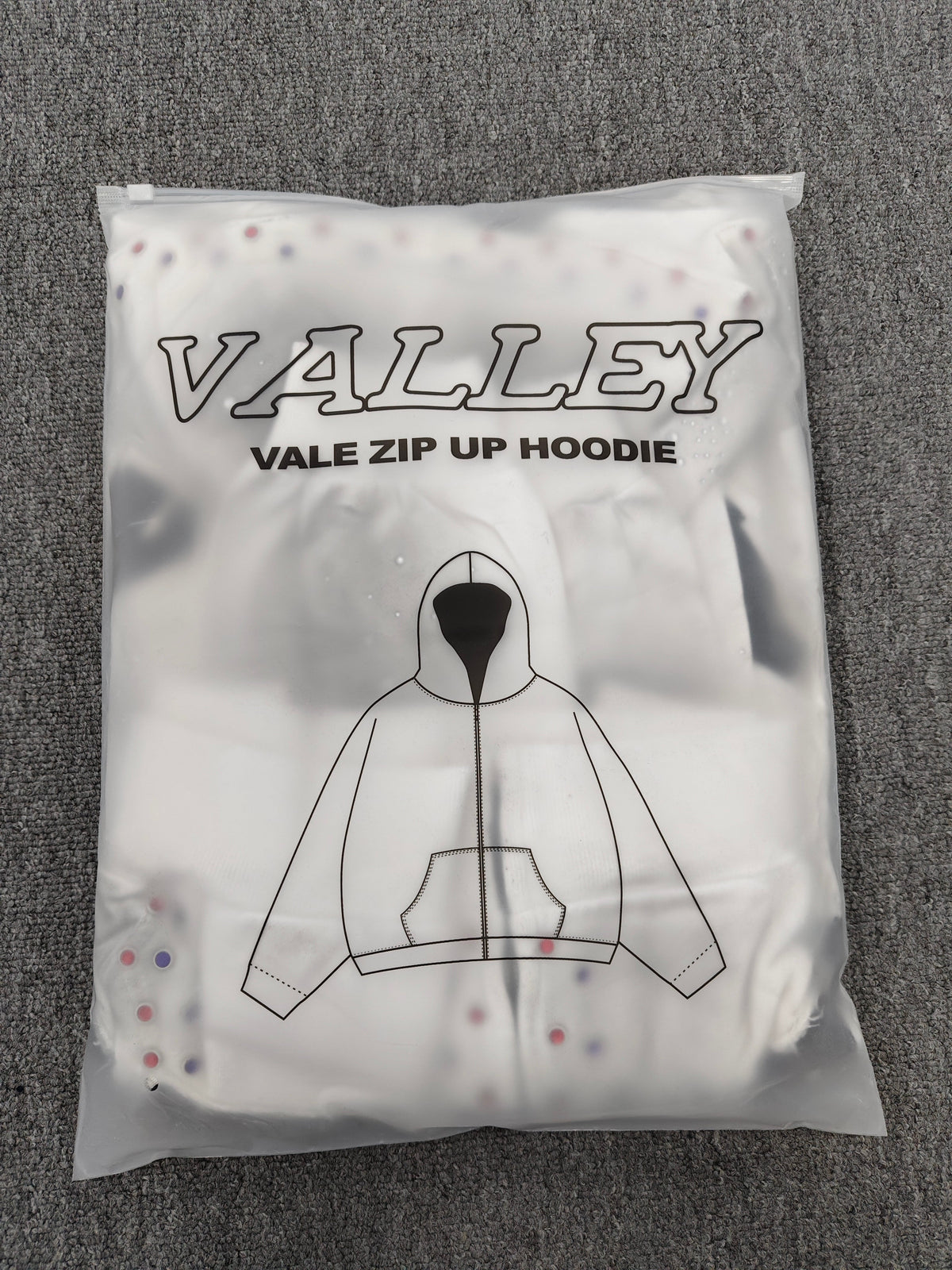 Vale Forever Classico Zip Up Hoodie 'White