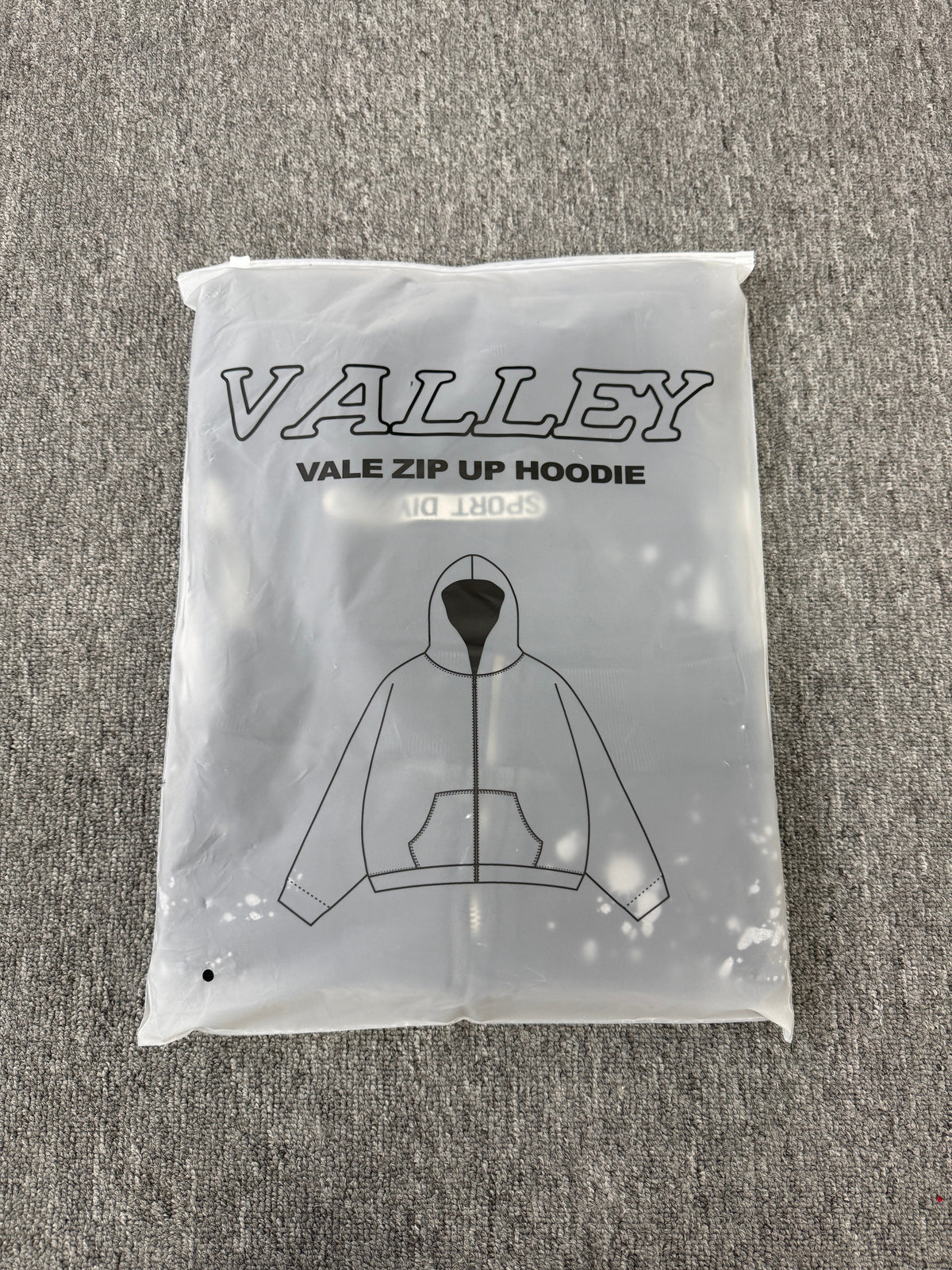 VALE FOREVER  Paint Zip Up Hoodie - Black