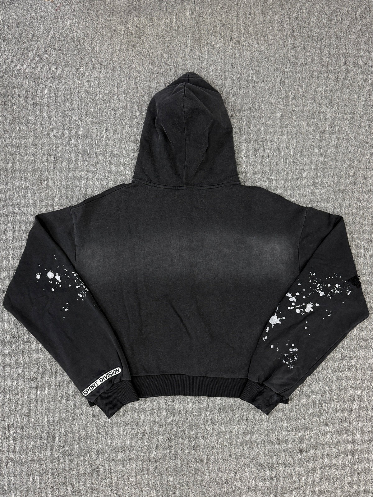 VALE FOREVER  Paint Zip Up Hoodie - Black