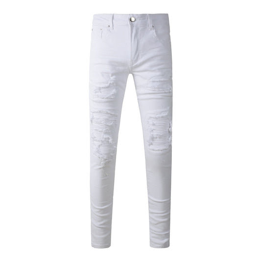 Amiri jeans all white