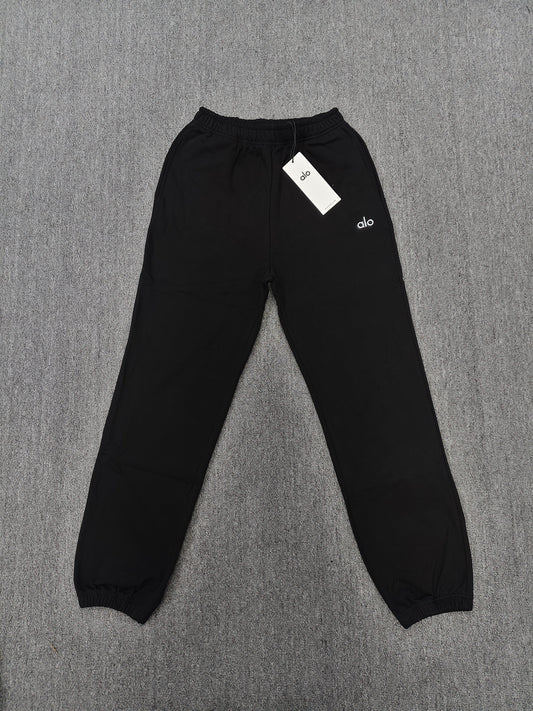 alo cuffed sweatpants black